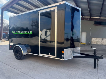 New HAULMARK PASSPORT 6X12 6' 6 INTERIOR Enclosed Cargo Trailer D SERIES SEMI SCREWLESS EXTERIOR
