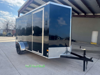 New HAULMARK PASSPORT 6X12 6' 6 INTERIOR Enclosed Cargo Trailer D SERIES SEMI SCREWLESS EXTERIOR
