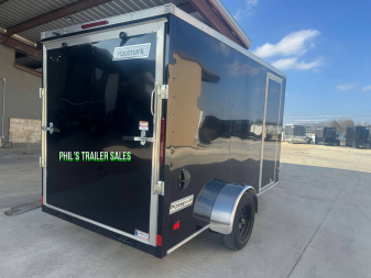 New HAULMARK PASSPORT 6X12 6' 6 INTERIOR Enclosed Cargo Trailer D SERIES SEMI SCREWLESS EXTERIOR