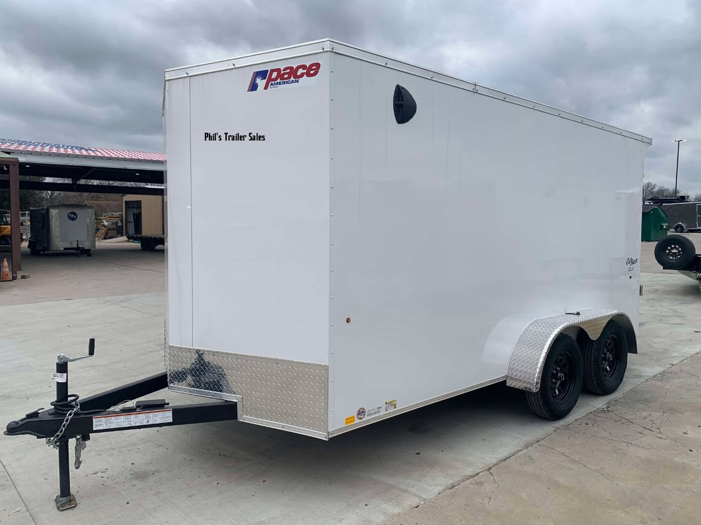 New Pace American 7X14 6'6'' INTERIOR Cargo / Enclosed Trailer SCREWLESS EXTERIOR