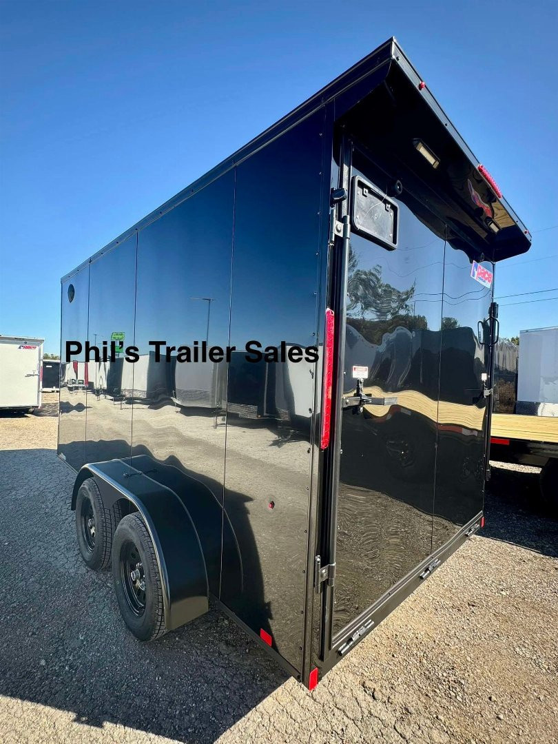 New 2025 Pace American 7X16 Cargo / Enclosed Trailer SCREWLESS EXTERIOR GREAT FOR GRAPHICS! REAR WING!! ONLY 1 AVAILABLE AT THIS PRICE!