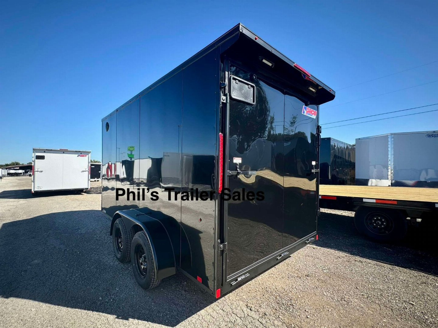 New 2025 Pace American 7X16 Cargo / Enclosed Trailer SCREWLESS EXTERIOR GREAT FOR GRAPHICS! REAR WING!! ONLY 1 AVAILABLE AT THIS PRICE!