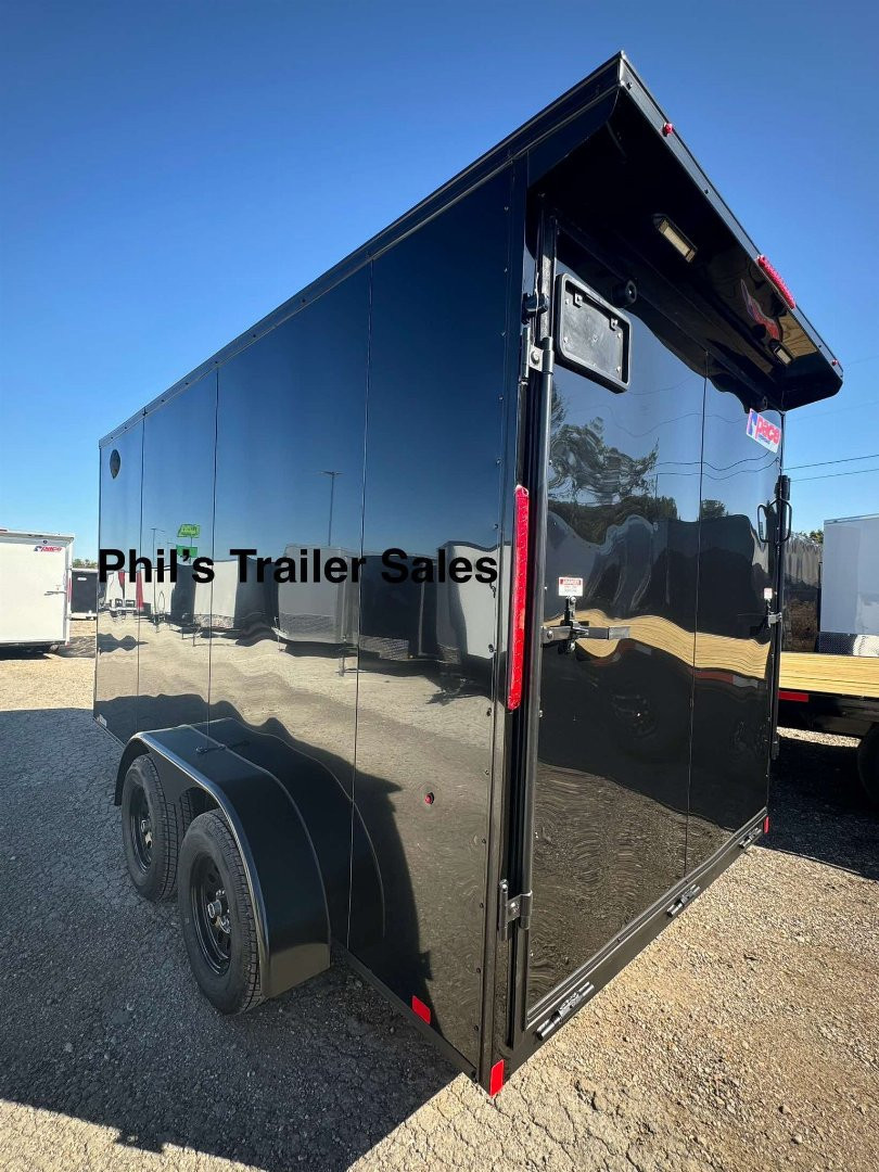 New 2025 Pace American 7X16 Cargo / Enclosed Trailer SCREWLESS EXTERIOR GREAT FOR GRAPHICS! REAR WING!! ONLY 1 AVAILABLE AT THIS PRICE!