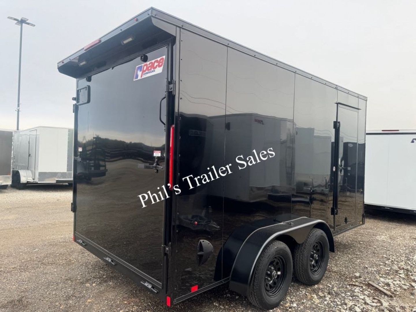 New 2025 Pace American 7X16 Cargo / Enclosed Trailer SCREWLESS EXTERIOR GREAT FOR GRAPHICS! REAR WING!! ONLY 1 AVAILABLE AT THIS PRICE!