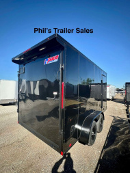 New 2025 Pace American 7X16 Cargo / Enclosed Trailer SCREWLESS EXTERIOR GREAT FOR GRAPHICS! REAR WING!! ONLY 1 AVAILABLE AT THIS PRICE!