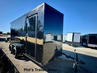New 2025 Pace American 7X16 Cargo / Enclosed Trailer SCREWLESS EXTERIOR GREAT FOR GRAPHICS! REAR WING!! ONLY 1 AVAILABLE AT THIS PRICE!