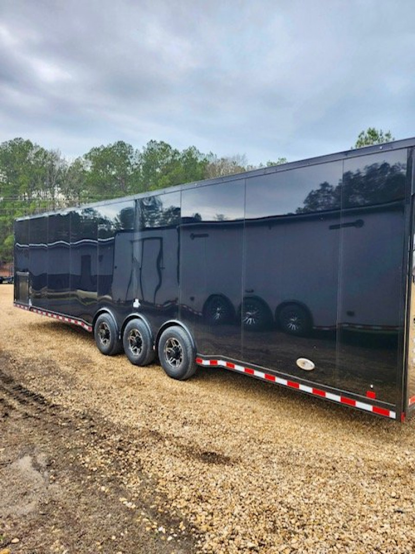 New 2025 Car / Racing Trailer BLACKOUT, 87" INTERIOR HEIGHT