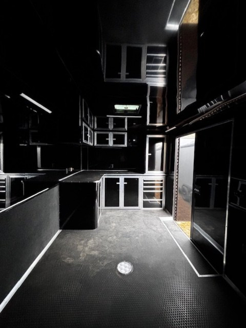 New 2025 Car / Racing Trailer BLACKOUT, 87" INTERIOR HEIGHT