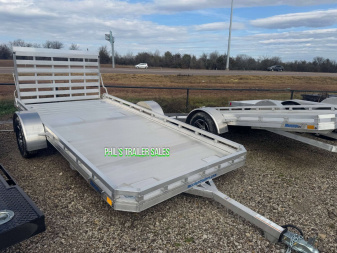 New 2024 Mission 6.5X14 ALL ALUMINUM Utility Trailer FOLD DOWN GATE ONLY WEIGHS 560 LBS!