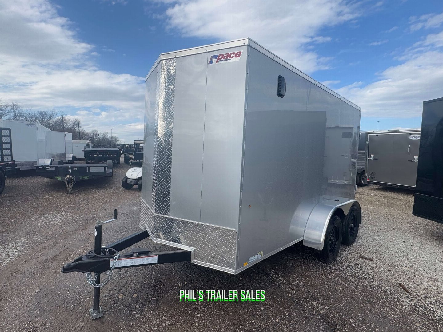 New 2025 Pace American 6x12 SCREWLESS EXTERIOR Cargo / Enclosed Trailer 6'6'' INTERIOR