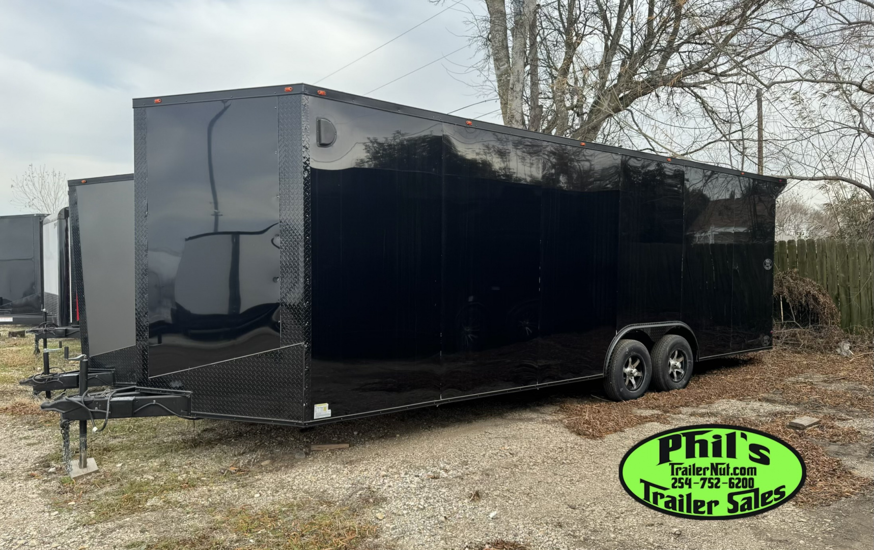 New 8.5X24 BLACKOUT PACKAGE ALUMINUM WHEELS Cargo / Enclosed Trailer 7'6'' INTERIOR