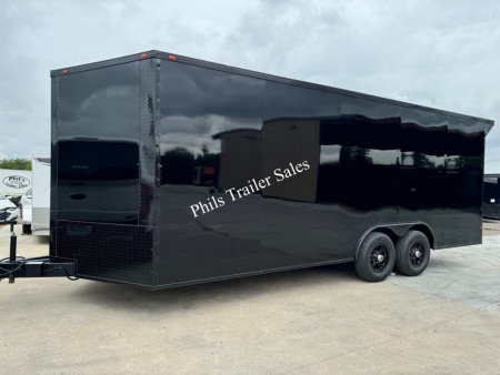 New 8.5X24 BLACKOUT PACKAGE ALUMINUM WHEELS Cargo / Enclosed Trailer 7'6'' INTERIOR