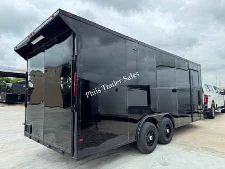 New 8.5X24 BLACKOUT PACKAGE ALUMINUM WHEELS Cargo / Enclosed Trailer 7'6'' INTERIOR