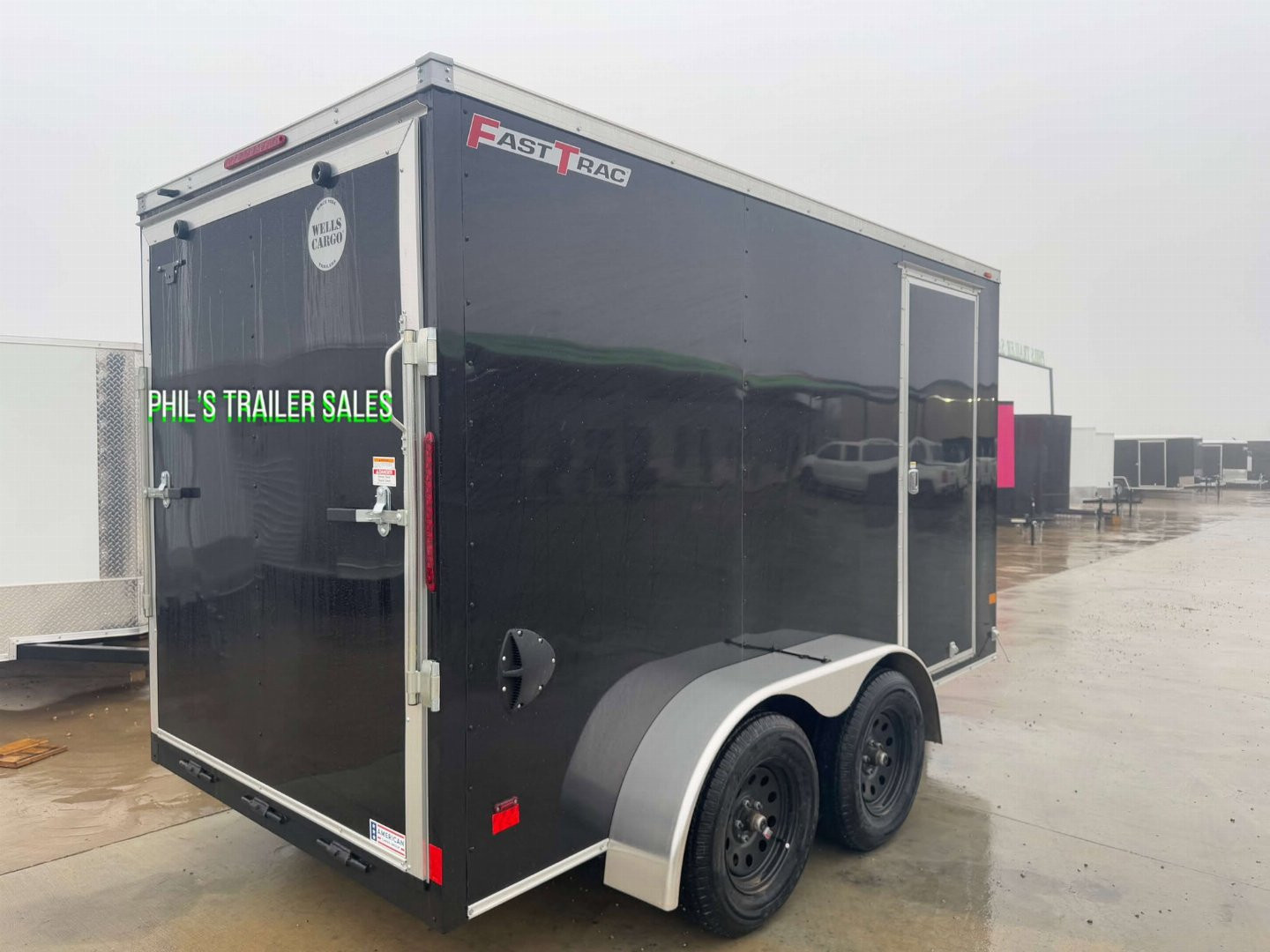 New WELLS CARGO FAST TRACK 6X12 6' 6 INTERIOR Enclosed Cargo Trailer D SERIES SEMI SCREWLESS EXTERIOR