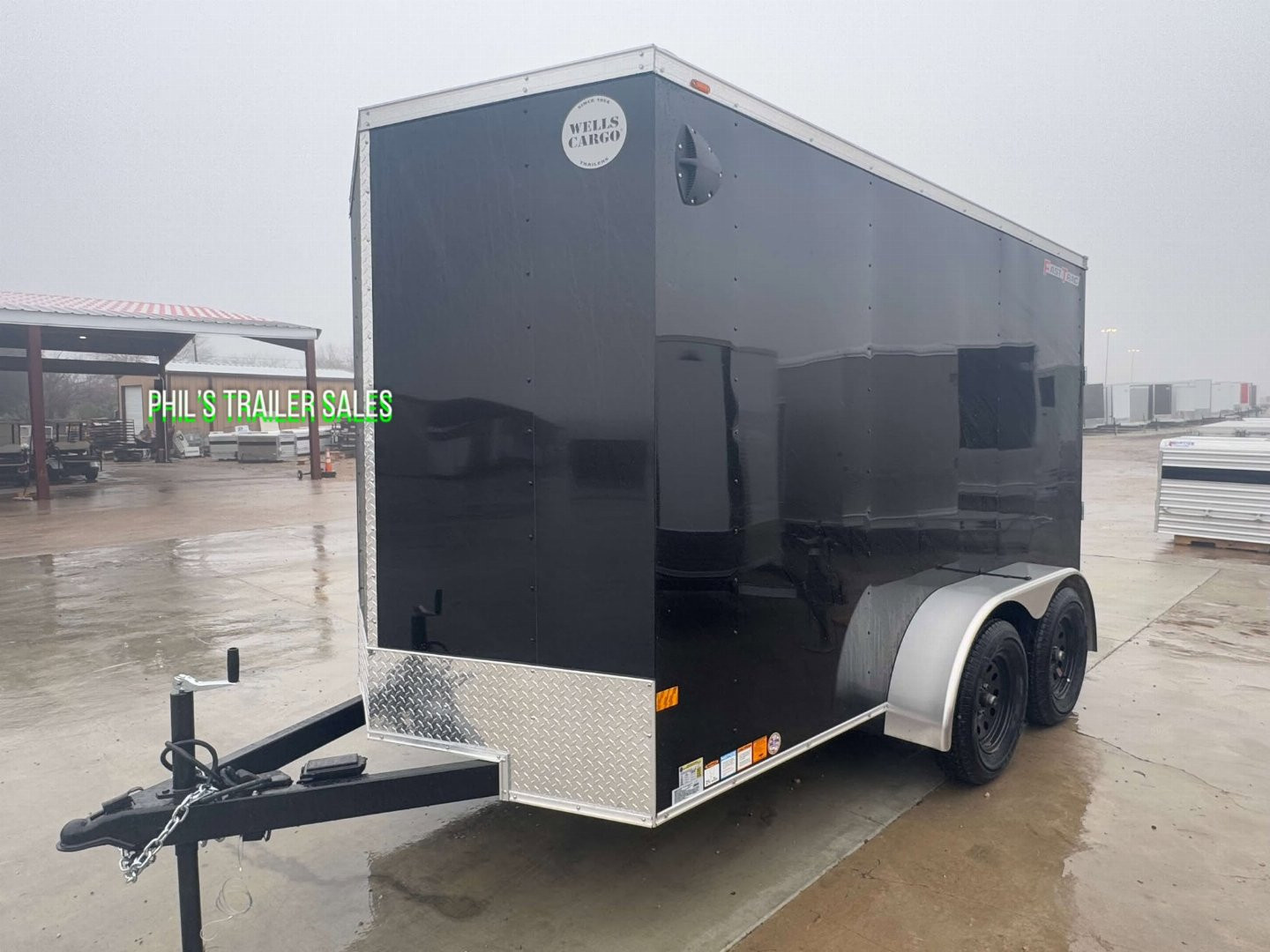 New WELLS CARGO FAST TRACK 6X12 6' 6 INTERIOR Enclosed Cargo Trailer D SERIES SEMI SCREWLESS EXTERIOR