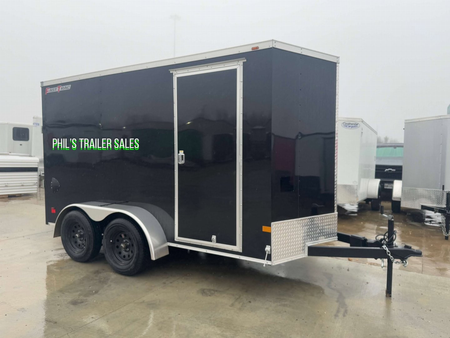 New WELLS CARGO FAST TRACK 6X12 6' 6 INTERIOR Enclosed Cargo Trailer D SERIES SEMI SCREWLESS EXTERIOR