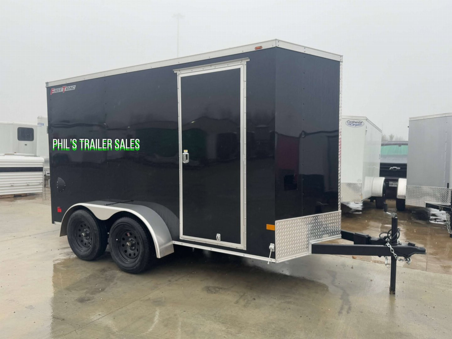 New WELLS CARGO FAST TRACK 6X12 6' 6 INTERIOR Enclosed Cargo Trailer D SERIES SEMI SCREWLESS EXTERIOR