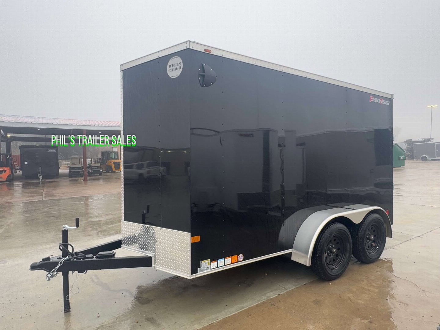 New WELLS CARGO FAST TRACK 6X12 6' 6 INTERIOR Enclosed Cargo Trailer D SERIES SEMI SCREWLESS EXTERIOR