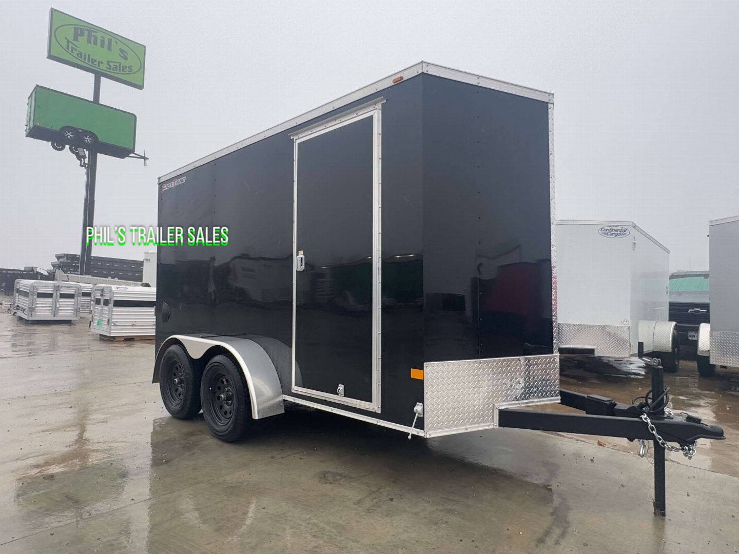 New WELLS CARGO FAST TRACK 6X12 6' 6 INTERIOR Enclosed Cargo Trailer D SERIES SEMI SCREWLESS EXTERIOR