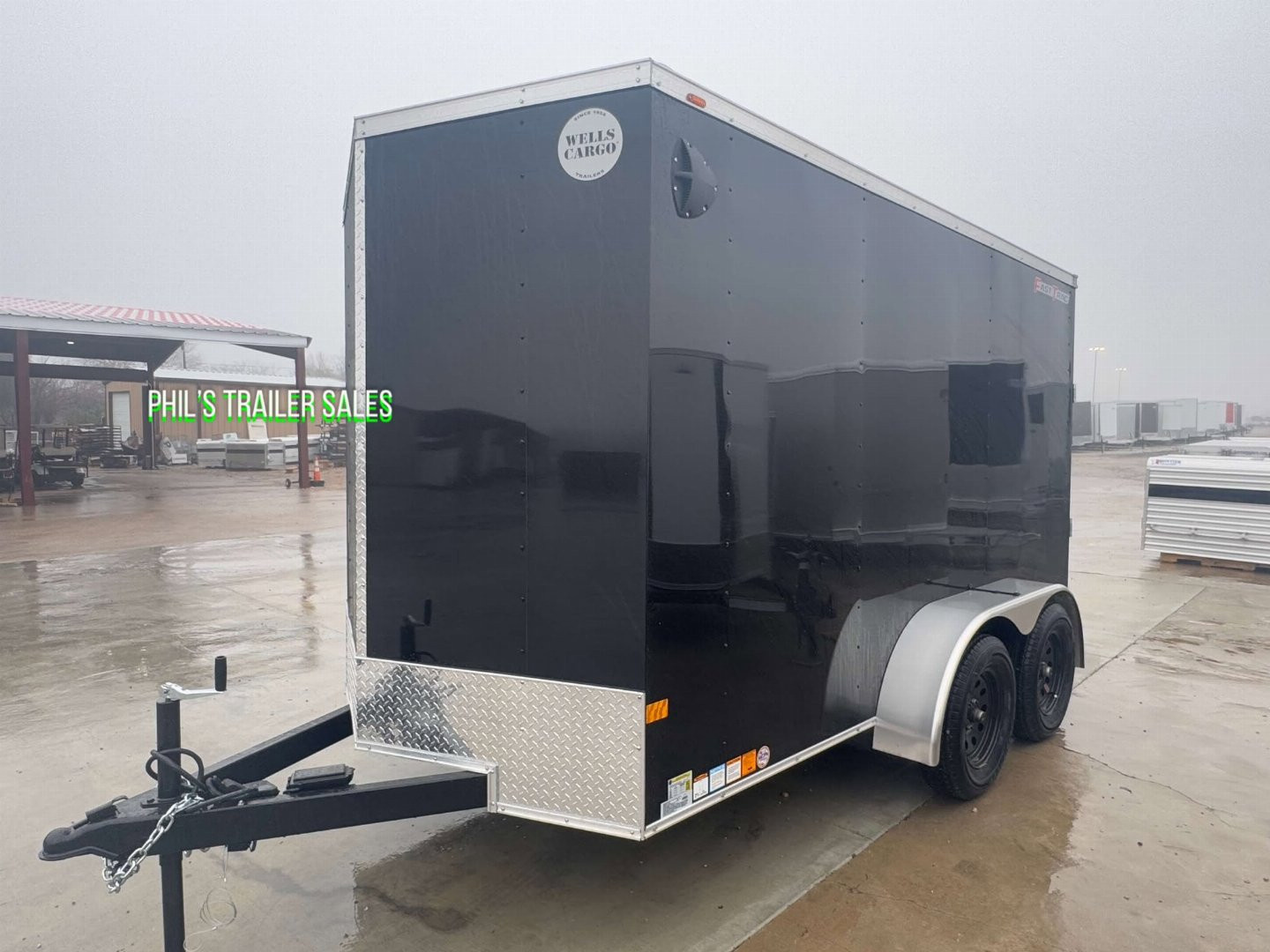 New WELLS CARGO FAST TRACK 6X12 6' 6 INTERIOR Enclosed Cargo Trailer D SERIES SEMI SCREWLESS EXTERIOR