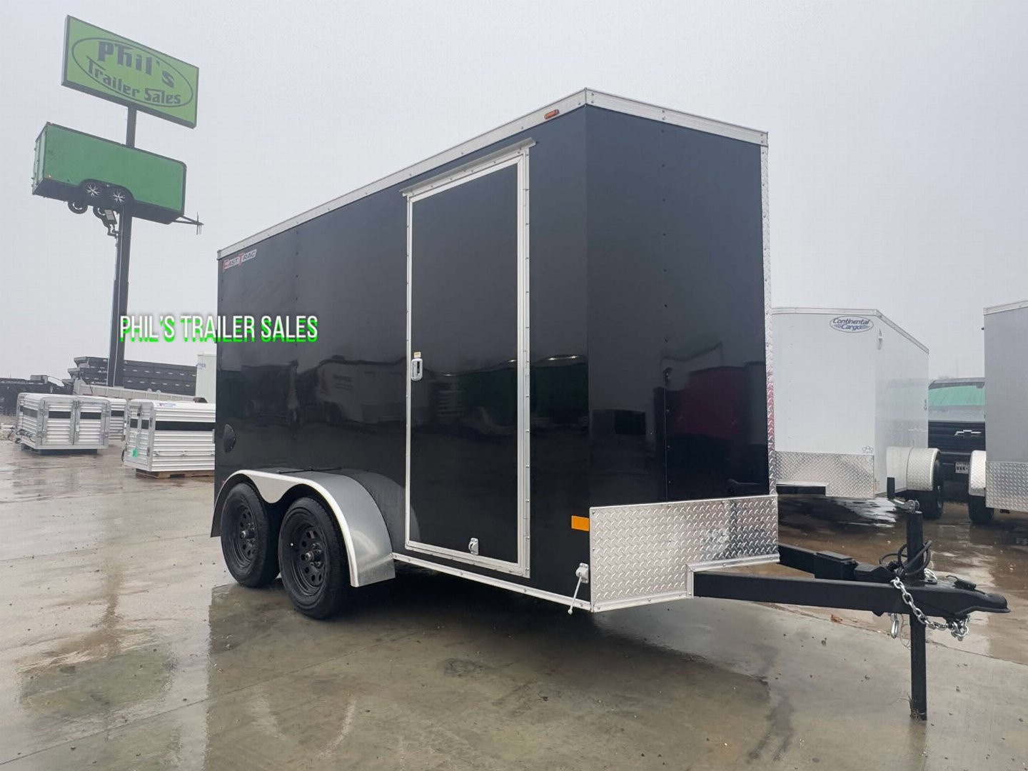 New WELLS CARGO FAST TRACK 6X12 6' 6 INTERIOR Enclosed Cargo Trailer D SERIES SEMI SCREWLESS EXTERIOR