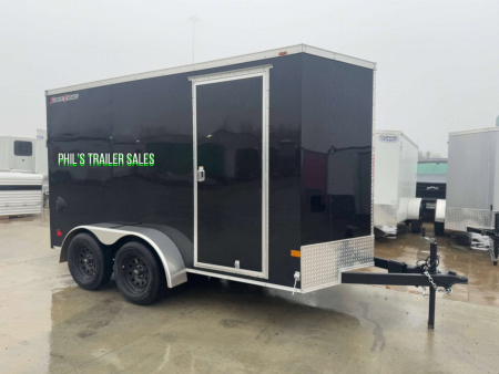 New WELLS CARGO FAST TRACK 6X12 6' 6 INTERIOR Enclosed Cargo Trailer D SERIES SEMI SCREWLESS EXTERIOR