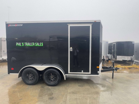 New WELLS CARGO FAST TRACK 6X12 6' 6 INTERIOR Enclosed Cargo Trailer D SERIES SEMI SCREWLESS EXTERIOR