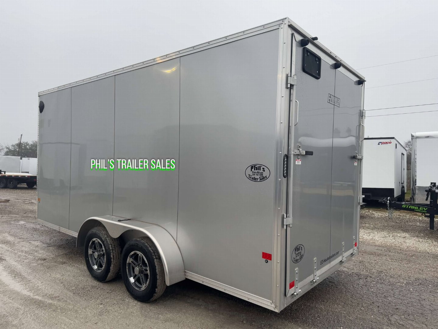 New 2023 E-Z Hauler 7X16 ALL ALUMINUM Cargo / Enclosed Trailer FACTORY DEMO ONLY 1 AVAILABLE AT THIS PRICE! NO REORDERS!
