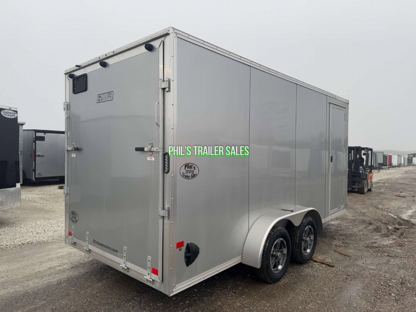 New 2023 E-Z Hauler 7X16 ALL ALUMINUM Cargo / Enclosed Trailer FACTORY DEMO ONLY 1 AVAILABLE AT THIS PRICE! NO REORDERS!