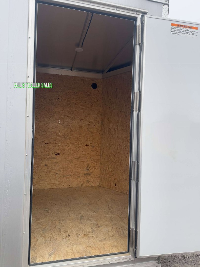 New 2023 E-Z Hauler 7X16 ALL ALUMINUM Cargo / Enclosed Trailer FACTORY DEMO ONLY 1 AVAILABLE AT THIS PRICE! NO REORDERS!