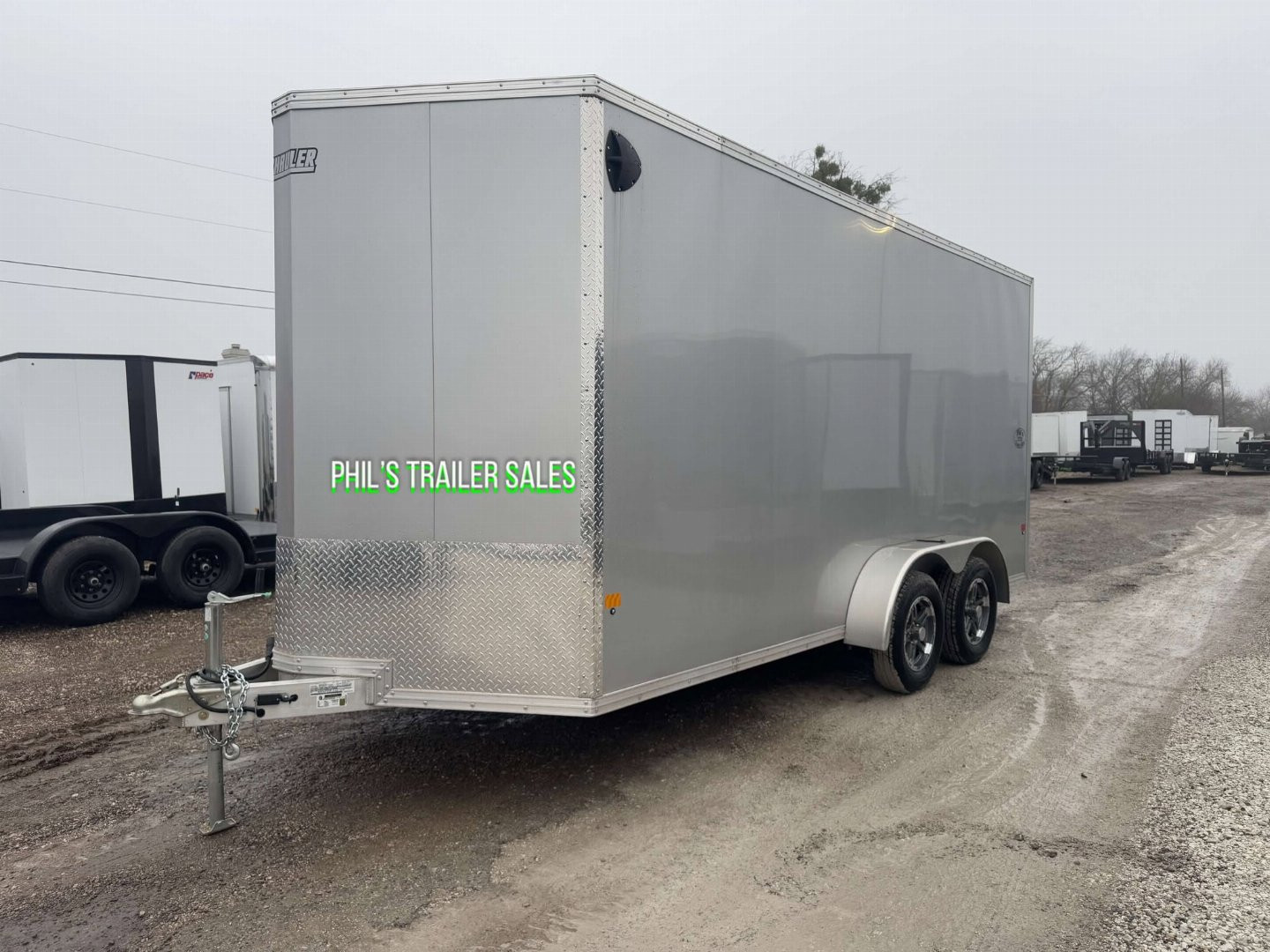 New 2023 E-Z Hauler 7X16 ALL ALUMINUM Cargo / Enclosed Trailer FACTORY DEMO ONLY 1 AVAILABLE AT THIS PRICE! NO REORDERS!
