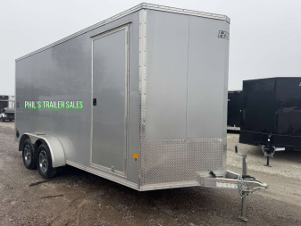 New 2023 E-Z Hauler 7X16 ALL ALUMINUM Cargo / Enclosed Trailer FACTORY DEMO ONLY 1 AVAILABLE AT THIS PRICE! NO REORDERS!