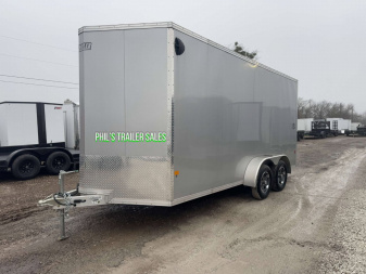 New 2023 E-Z Hauler 7X16 ALL ALUMINUM Cargo / Enclosed Trailer FACTORY DEMO ONLY 1 AVAILABLE AT THIS PRICE! NO REORDERS!