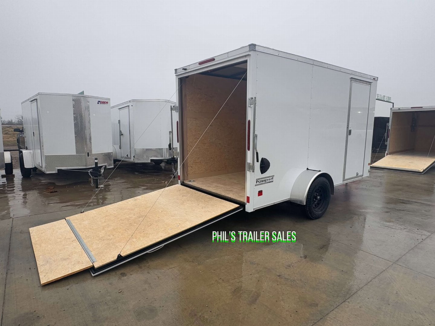 New HAULMARK PASSPORT 6X12 6' 6 INTERIOR Enclosed Cargo Trailer D SERIES SEMI SCREWLESS EXTERIOR