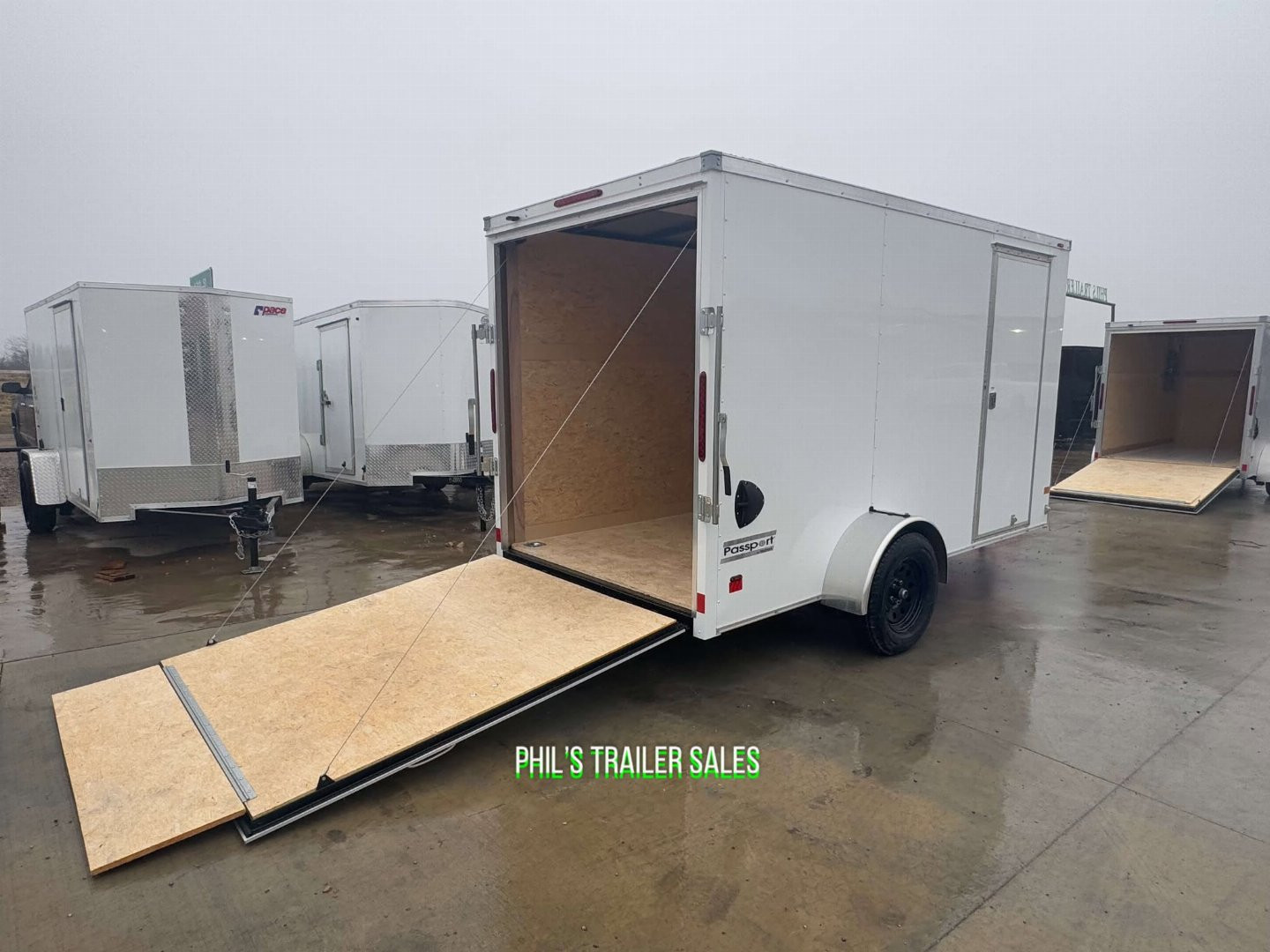 New HAULMARK PASSPORT 6X12 6' 6 INTERIOR Enclosed Cargo Trailer D SERIES SEMI SCREWLESS EXTERIOR