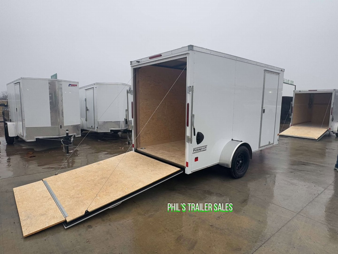 New HAULMARK PASSPORT 6X12 6' 6 INTERIOR Enclosed Cargo Trailer D SERIES SEMI SCREWLESS EXTERIOR