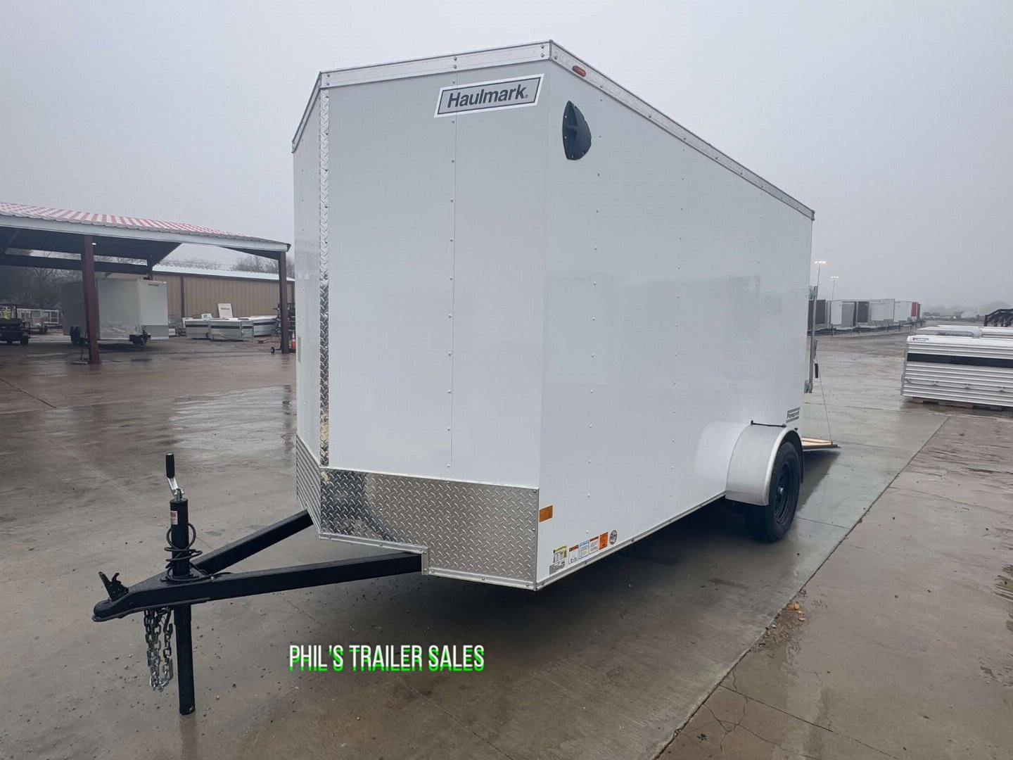 New HAULMARK PASSPORT 6X12 6' 6 INTERIOR Enclosed Cargo Trailer D SERIES SEMI SCREWLESS EXTERIOR