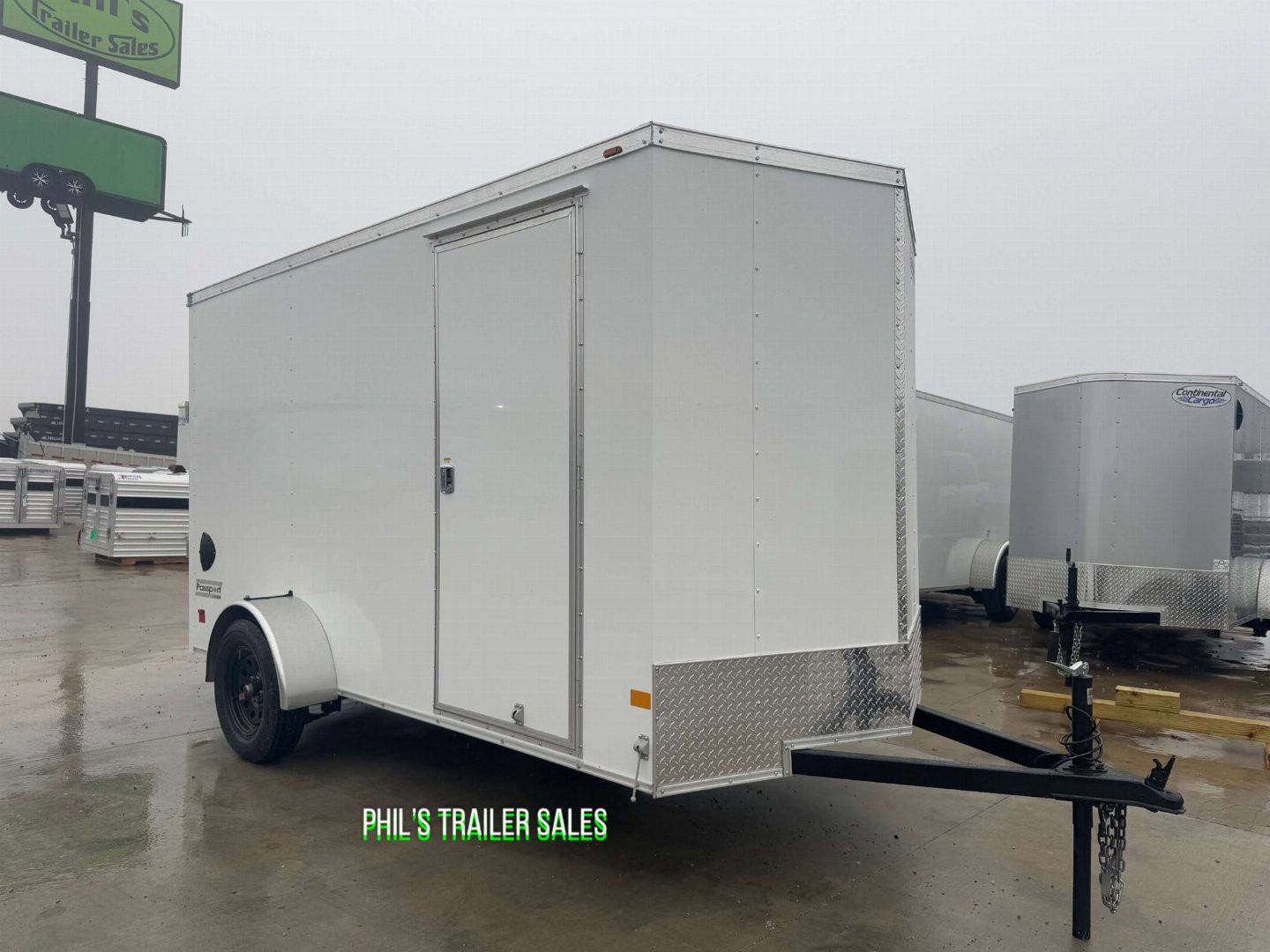 New HAULMARK PASSPORT 6X12 6' 6 INTERIOR Enclosed Cargo Trailer D SERIES SEMI SCREWLESS EXTERIOR