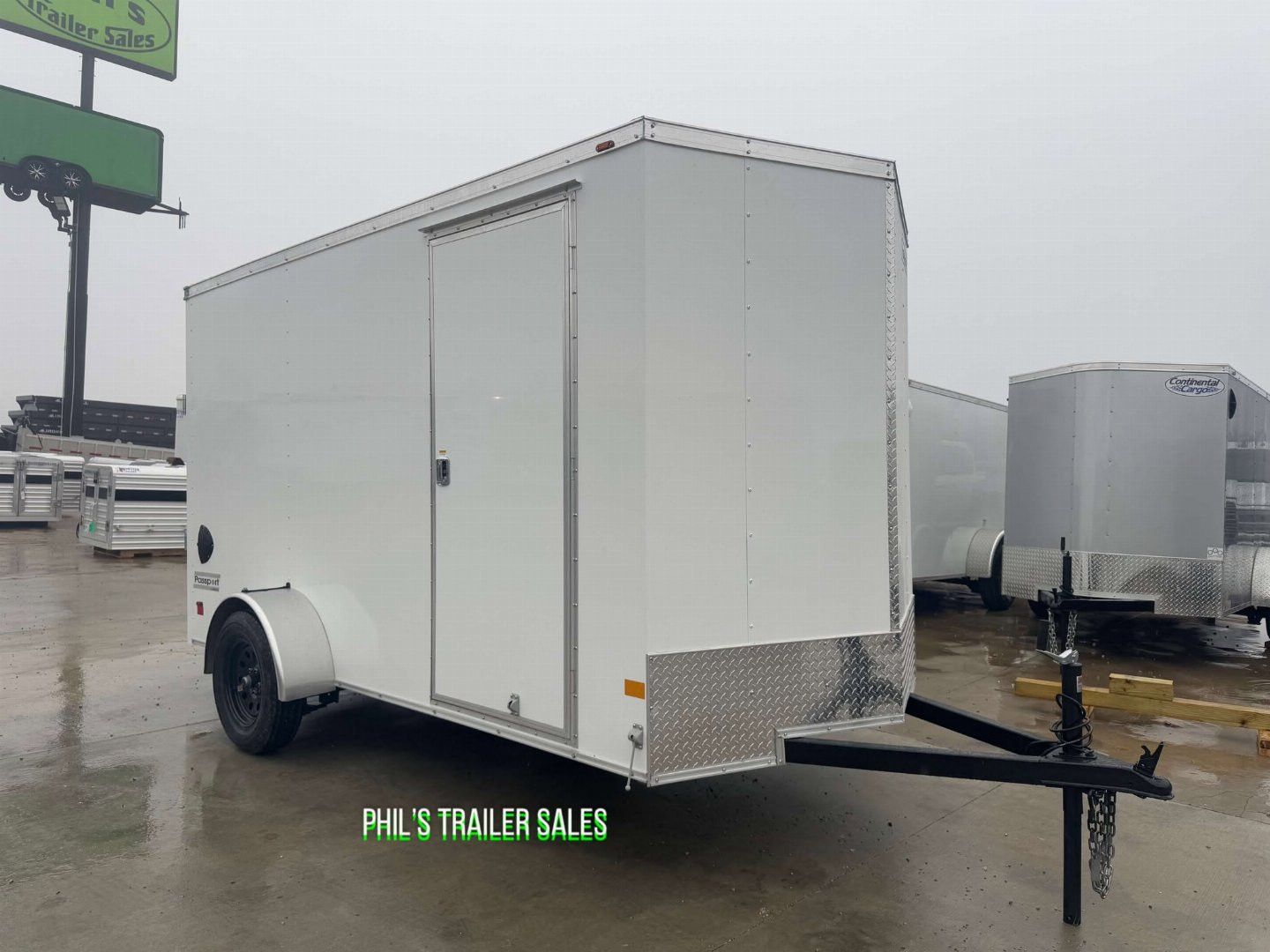New HAULMARK PASSPORT 6X12 6' 6 INTERIOR Enclosed Cargo Trailer D SERIES SEMI SCREWLESS EXTERIOR