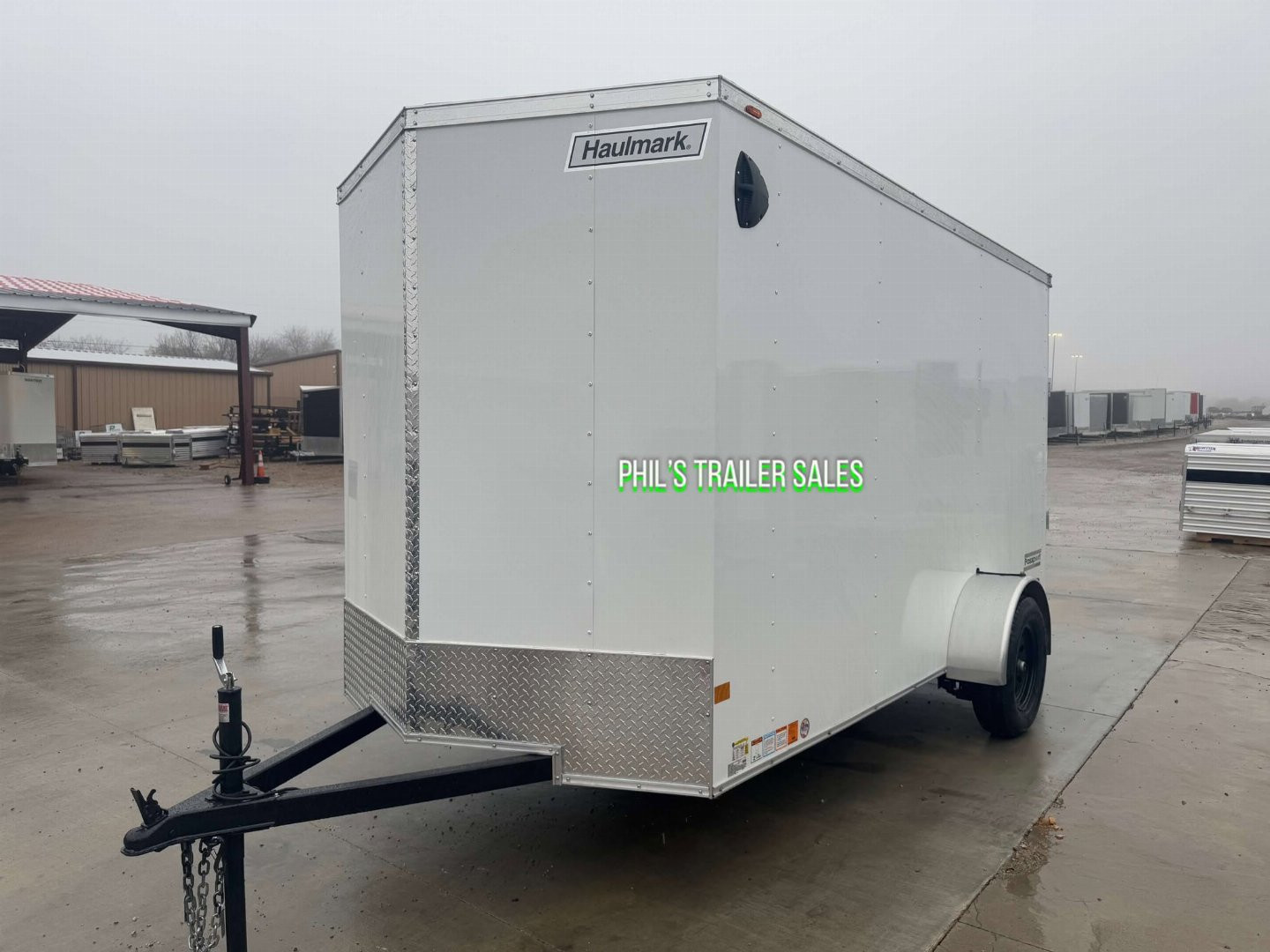 New HAULMARK PASSPORT 6X12 6' 6 INTERIOR Enclosed Cargo Trailer D SERIES SEMI SCREWLESS EXTERIOR