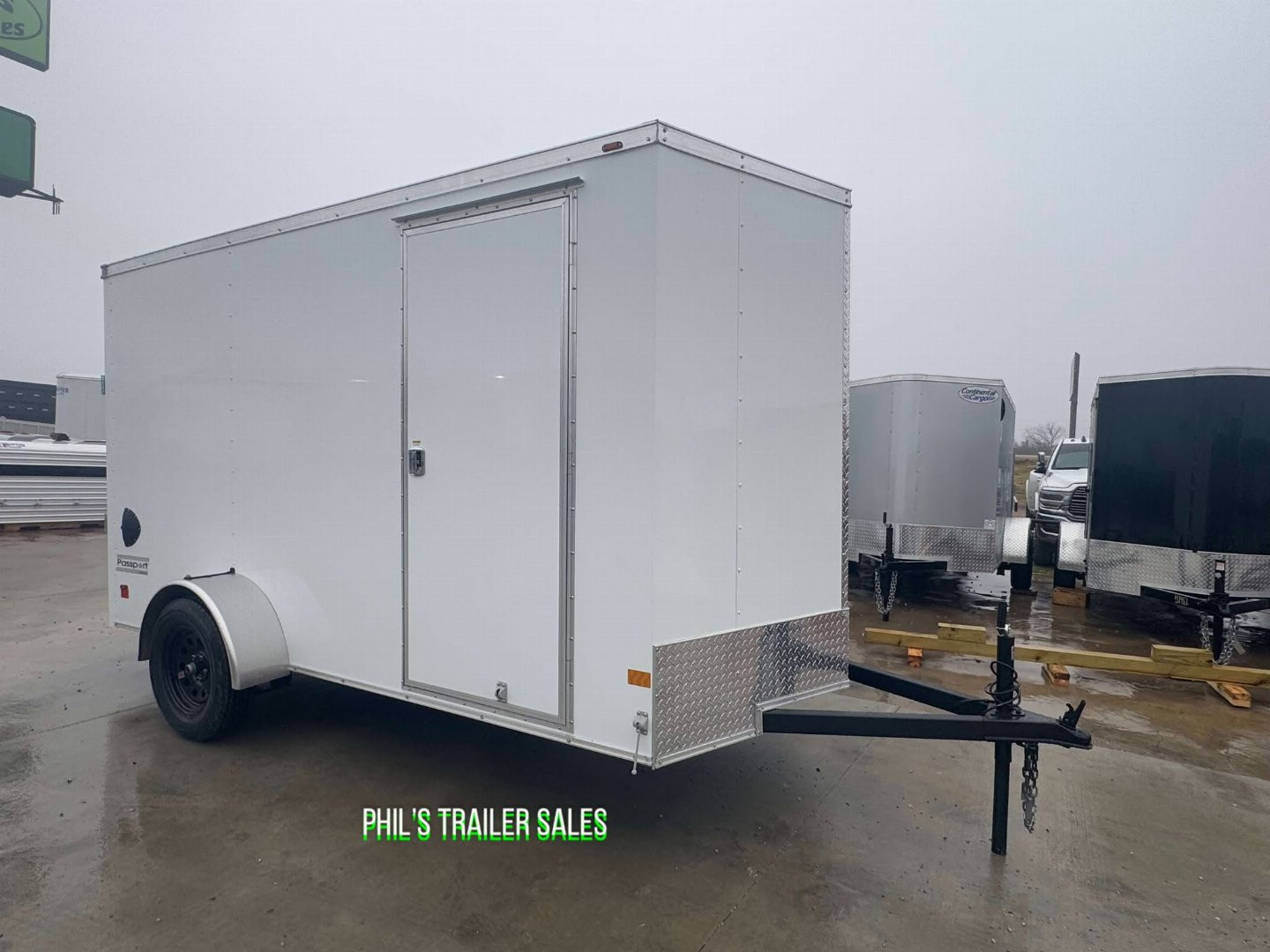 New HAULMARK PASSPORT 6X12 6' 6 INTERIOR Enclosed Cargo Trailer D SERIES SEMI SCREWLESS EXTERIOR