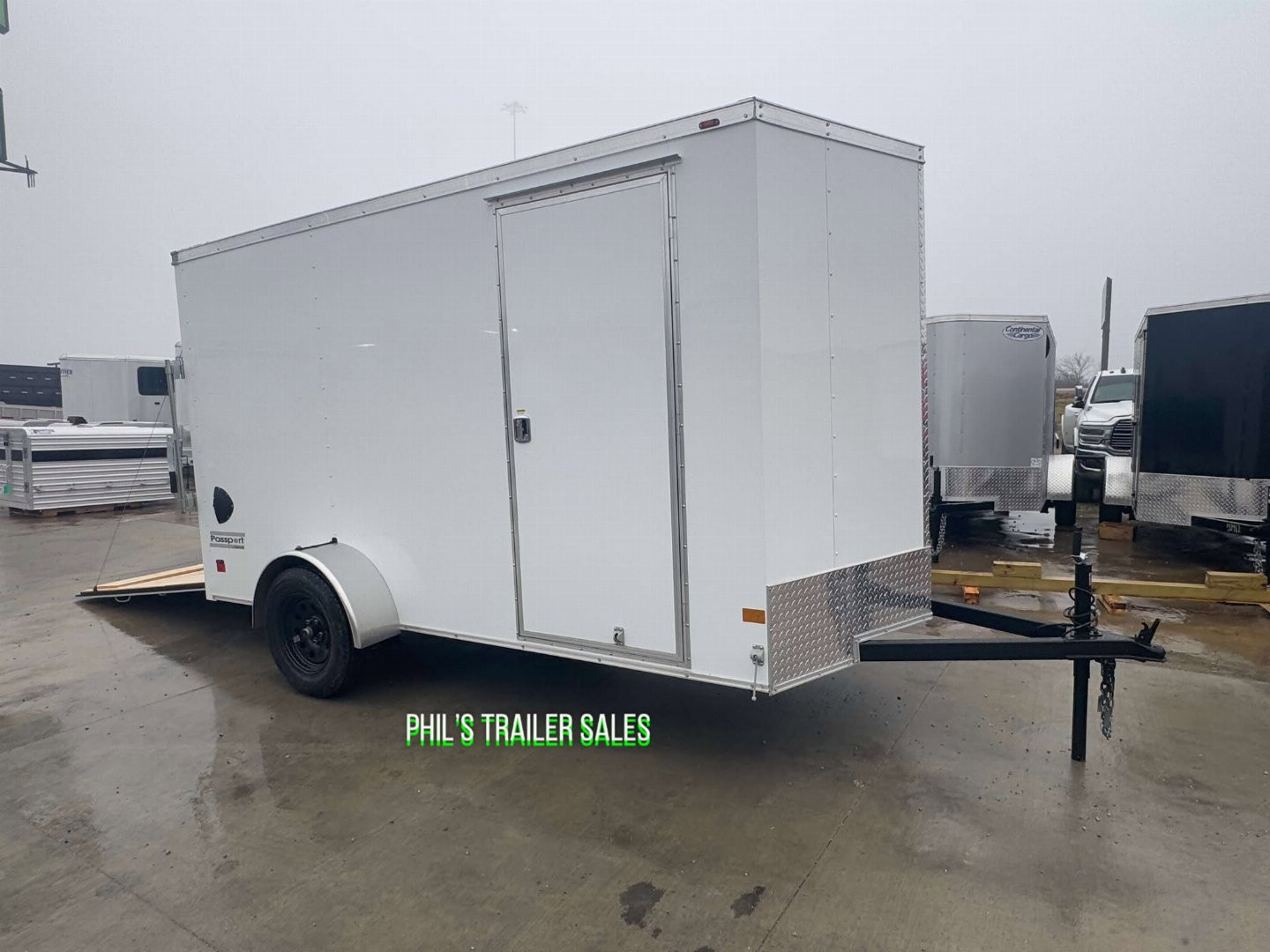 New HAULMARK PASSPORT 6X12 6' 6 INTERIOR Enclosed Cargo Trailer D SERIES SEMI SCREWLESS EXTERIOR