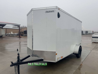 New HAULMARK PASSPORT 6X12 6' 6 INTERIOR Enclosed Cargo Trailer D SERIES SEMI SCREWLESS EXTERIOR