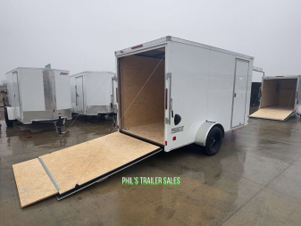 New HAULMARK PASSPORT 6X12 6' 6 INTERIOR Enclosed Cargo Trailer D SERIES SEMI SCREWLESS EXTERIOR