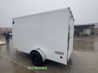 New HAULMARK PASSPORT 6X12 6' 6 INTERIOR Enclosed Cargo Trailer D SERIES SEMI SCREWLESS EXTERIOR