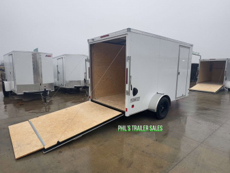 New HAULMARK PASSPORT 6X12 6' 6 INTERIOR Enclosed Cargo Trailer D SERIES SEMI SCREWLESS EXTERIOR