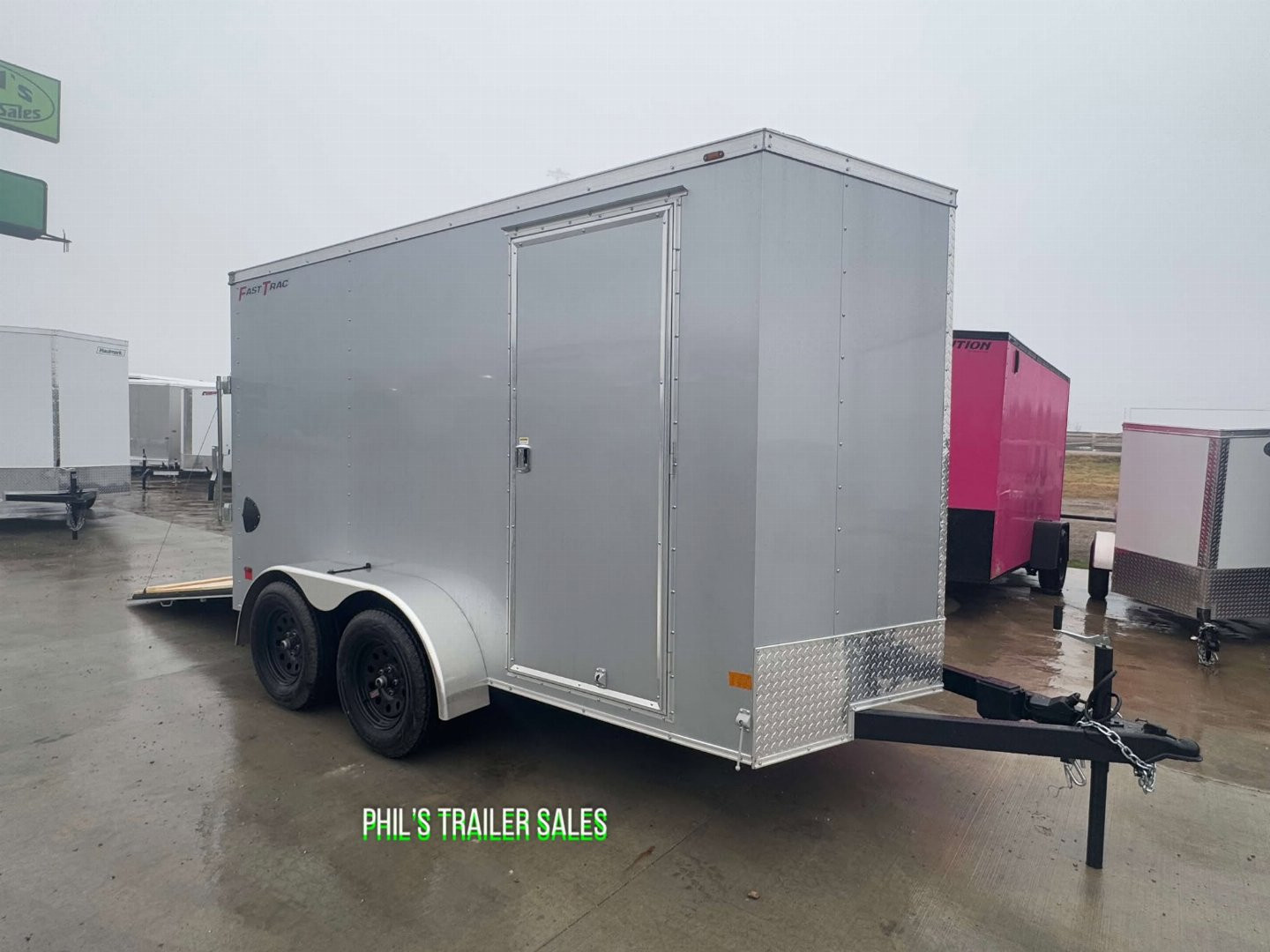 New WELLS CARGO FAST TRACK 6X12 6' 6 INTERIOR Enclosed Cargo Trailer D SERIES SEMI SCREWLESS EXTERIOR