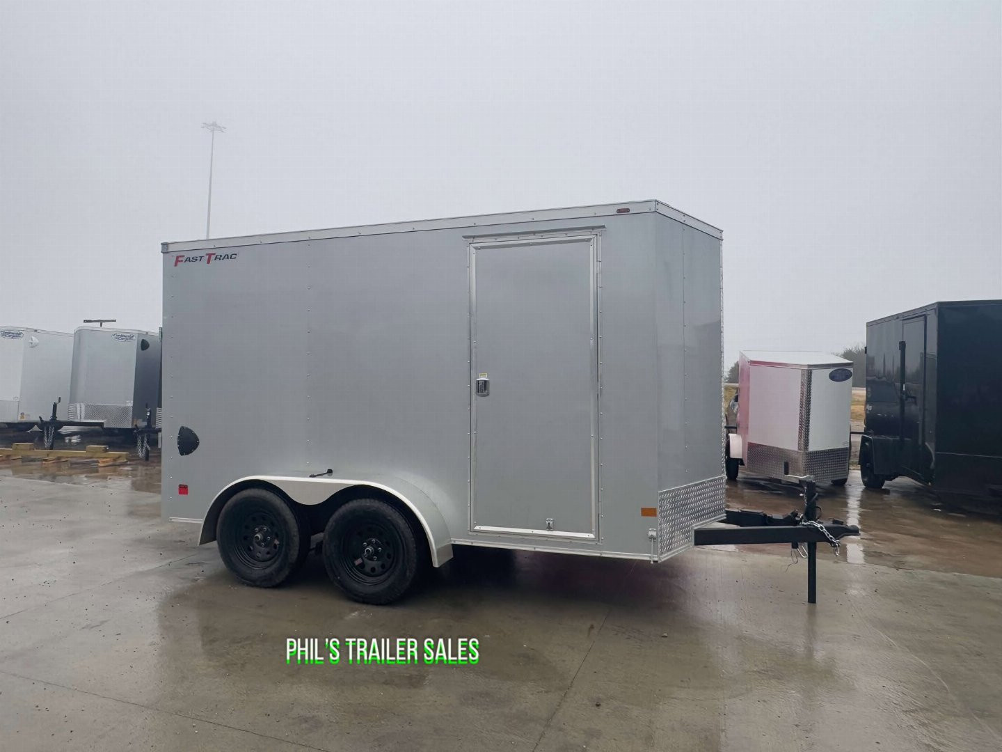 New WELLS CARGO FAST TRACK 6X12 6' 6 INTERIOR Enclosed Cargo Trailer D SERIES SEMI SCREWLESS EXTERIOR