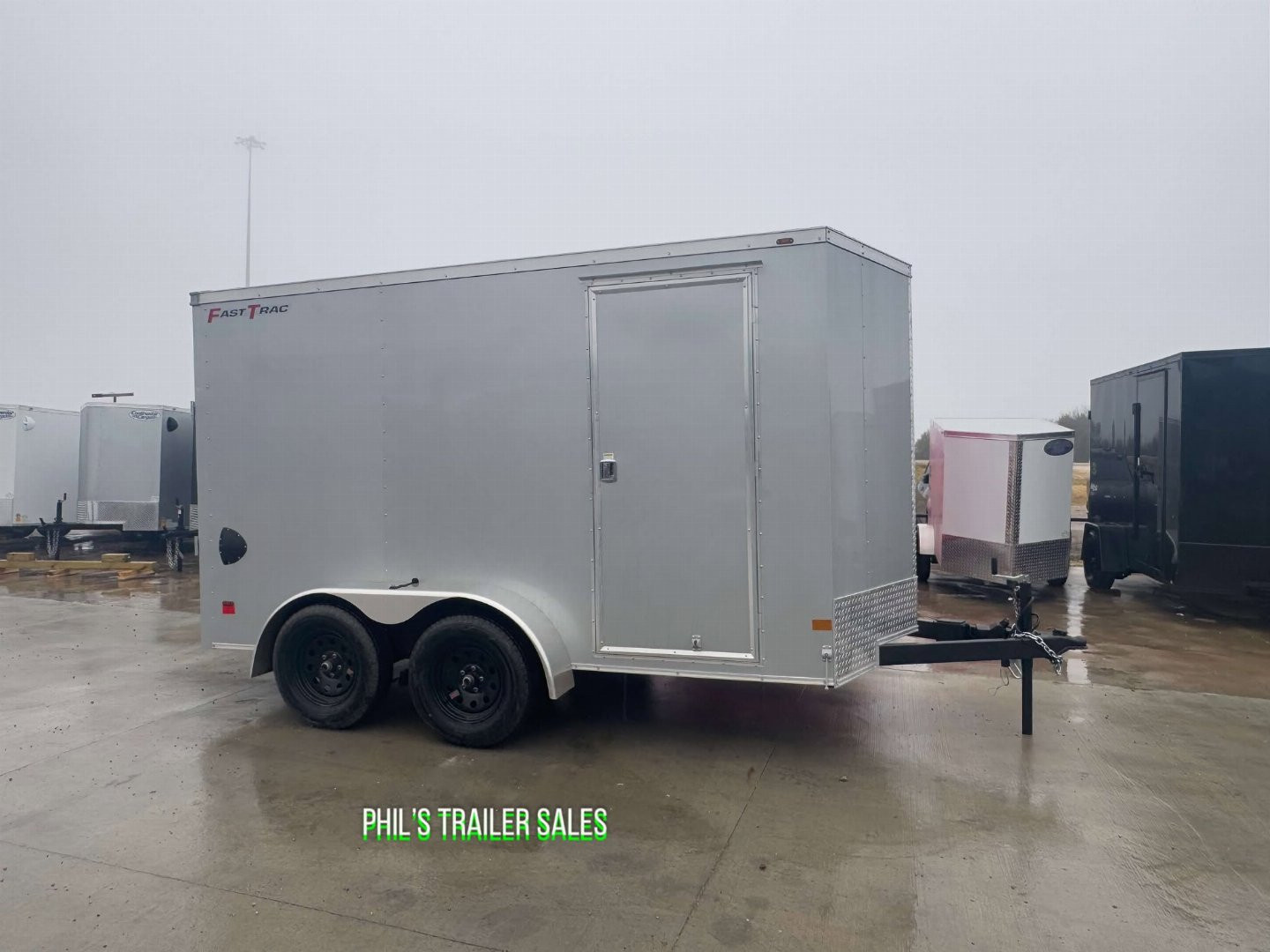 New WELLS CARGO FAST TRACK 6X12 6' 6 INTERIOR Enclosed Cargo Trailer D SERIES SEMI SCREWLESS EXTERIOR