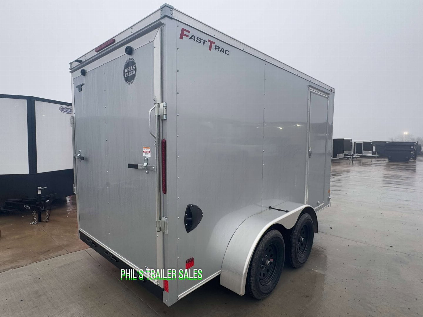 New WELLS CARGO FAST TRACK 6X12 6' 6 INTERIOR Enclosed Cargo Trailer D SERIES SEMI SCREWLESS EXTERIOR
